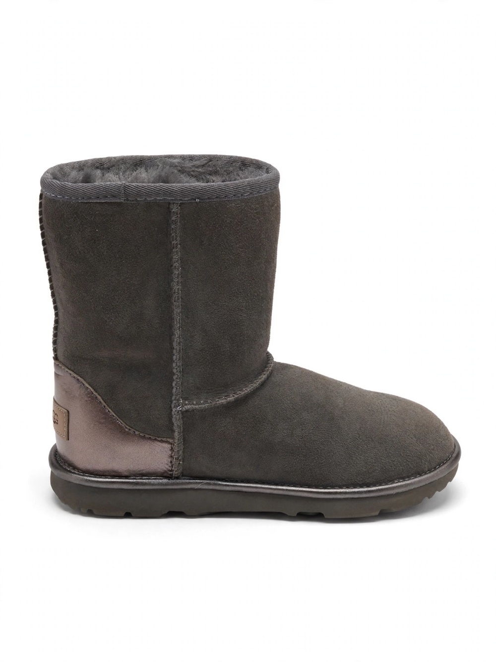 UGG Kids' Classic II Shine Boots Charcoal Size 4Y - Excellent Condition - Origin